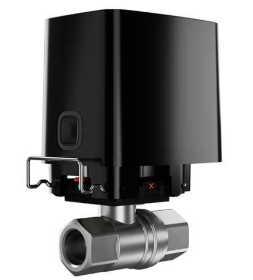 AJAX WaterStop 1'' Siyah Kablosuz Akıllı Su Vanası Su Kesme Sistemi Sızıntı Kontrol Otomatik Su Kapatma AJAX Leak Protection Uyumlu