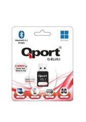 QPORT Q-BLU5.1 Bluetooth V5.1 USB Adaptör