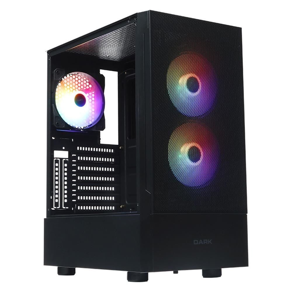 Dark DKCHGT400 400W 3×12 cm FRGB Fanlı USB 3.0 Akrilik Yan Panel Mesh Ön ATX Oyuncu Kasası