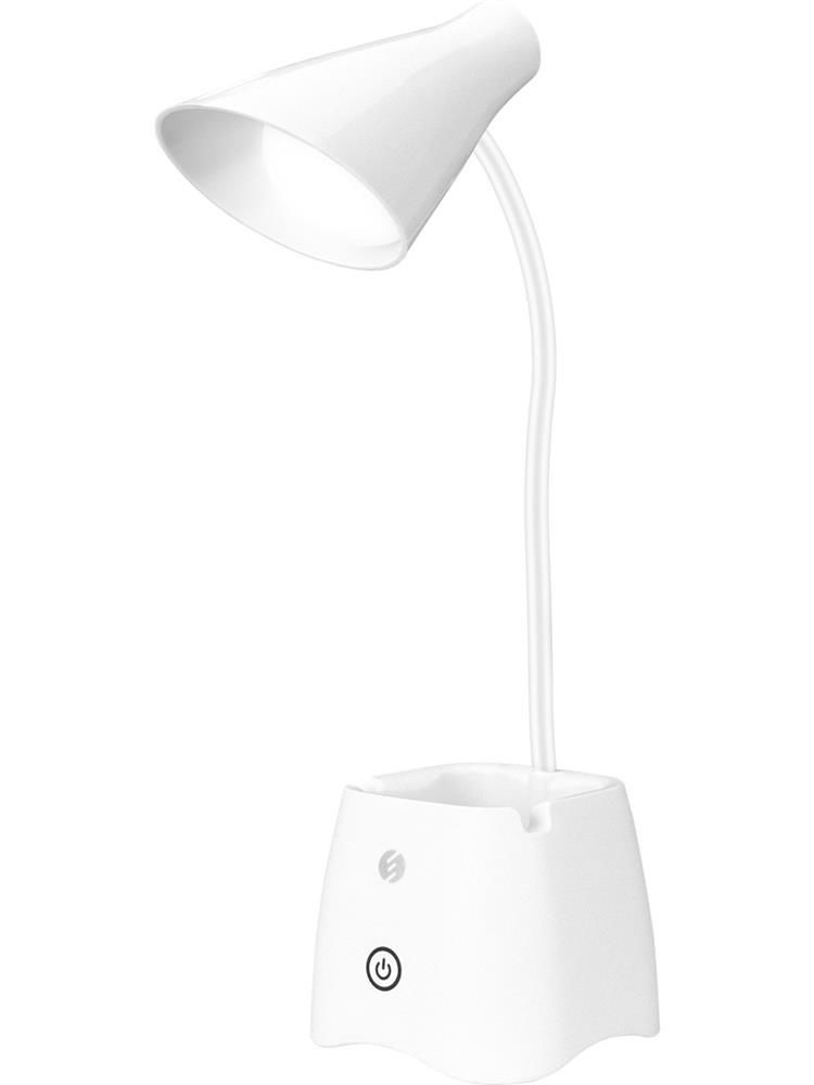 S-link SL-M9001 15 SMD LED'li Masa Üstü Okuma Lambası - USB ve 3xAA Pil Destekli (Beyaz)