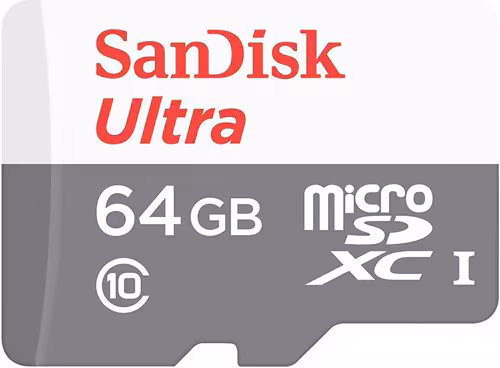 64GB SANDISK ULTRA MICROSD 100MB/S SDSQUNR-064G-GN3MN