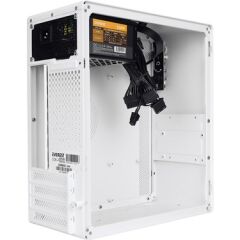Everest K250 PEAK 250W MICRO PSU Beyaz USB3.0+USB2.0+TYPE-C+HD AUDIO Kompakt Mid-T PC Kasası