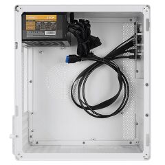 Everest K250 PEAK 250W MICRO PSU Beyaz USB3.0+USB2.0+TYPE-C+HD AUDIO Kompakt Mid-T PC Kasası