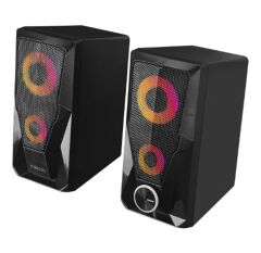 Mikado MD-336 2.0 6 Watt RGB Ledli Siyah Multimedia USB Speaker Hoparlör