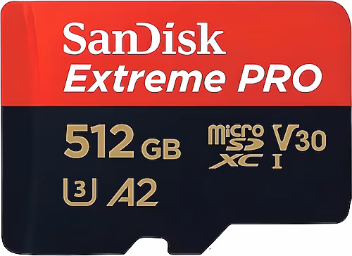 512GB SANDISK EXTREME PRO SDXC UHS-I A2 MICROSD SDSQXCD-512G-GN6MA