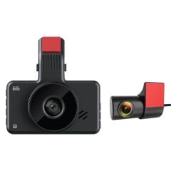 Everest CAR15 3.0 inç IPS Ekran 1080P+720P Wi-Fi 120° Açılı G-Sensörlü 64GB TF Kartlı Çift Yönlü Araç Kamerası