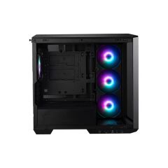 MSI MAG PANO M100R PZ Temperli Cam 270° ARGB’li 3x120 mm Reverse‑Blade + 1x120 mm ARGB Fanlı Micro‑ATX Siyah Gaming Kasası