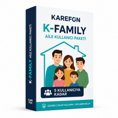 KAREFON K-FAMILY Aile (5 Kullanıcıya kadar) Aile kullacını Paketi
