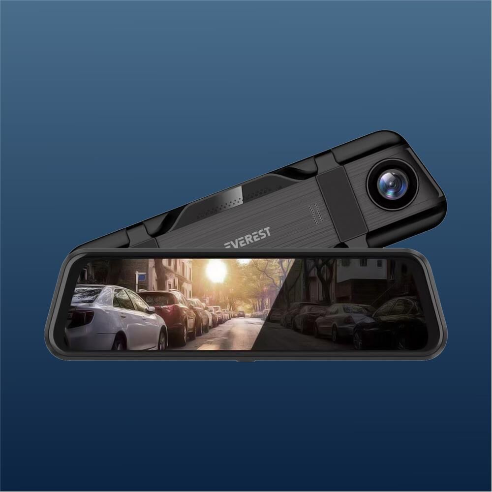 Everest CAR20 10.0 inç IPS Ekran 2K+720P 130° Açılı Akıllı Dikiz Aynası Araç Kamerası (Dahili 64GB)