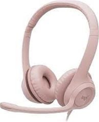 Logitech H390 USB Gürültü Engelleyici Mikrofonlu Kulak Üstü Kulaklık - Pudra Pembe (981-001281)