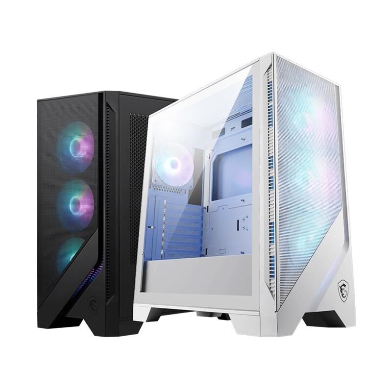 MSI MAG FORGE 320R AIRFLOW Tempered Glass Side Panel ARGB Fan 4x120 mm USB 3.2 Gen 1 ATX/mATX/mITX Mid‑Tower Kasa Siyah