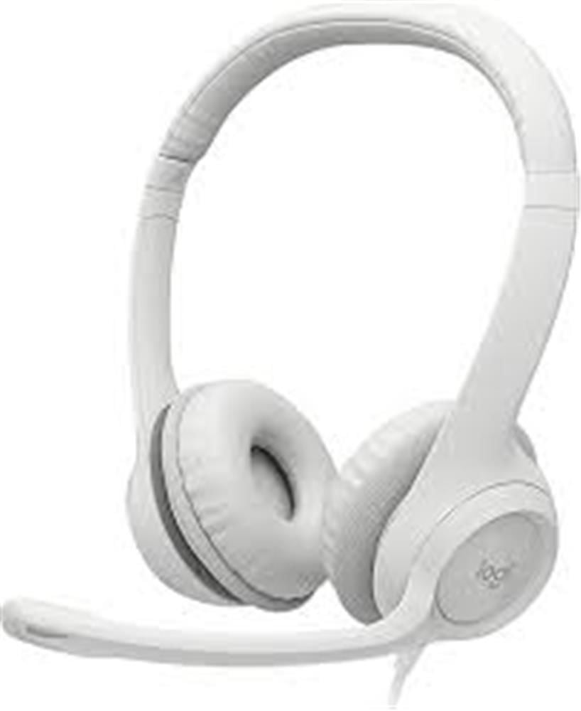 Logitech H390 Beyaz 981-001286 Gürültü Engelleyici Mikrofonlu USB Kablolu Ofis ve Multimedya Kulaklığı