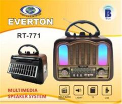 Everton RT-771 Nostaljik Tasarım Bluetooth/USB/SD/FM-AM-SW 3 Band Şarjlı Radyo ve Müzik Kutusu