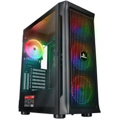 RAMPAGE PROLIX MESH 850W 80+ 4x120mm ARGB Fanlı Manyetik Temperli Camlı ATX Midi Tower Gaming Kasa