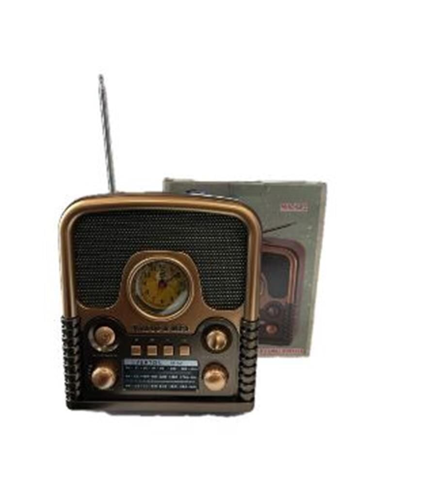 Everton RT-743 Nostaljik Tasarım Bluetooth/FM/USB/TF/AUX Destekli Şarjlı Radyo