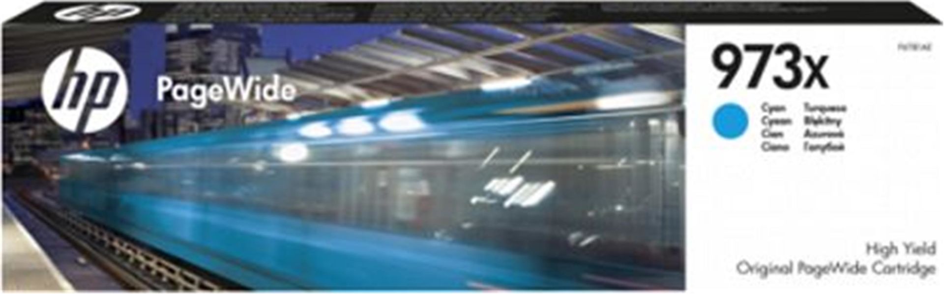 HP 973X High Yield Cyan (Siyan) Original PageWide Cartridge F6T81AE