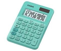 Casio MS-7UC-GN Yeşil (Green) 10 Haneli Vergi ve Zaman Hesaplamalı Mini Masa Üstü Hesap Makinesi