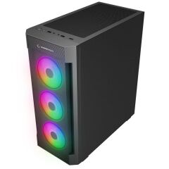 Rampage VIGILANT Mesh 650W 80+ Bronze Siyah Temperli Camlı 4×120 mm RGB Fan ATX Midi Tower Gaming Kasası