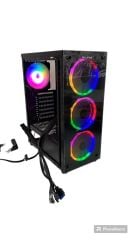 Revenge Clear 4 Fanlı Temperli Cam Panel PSU Yok Gaming Oyuncu Kasası