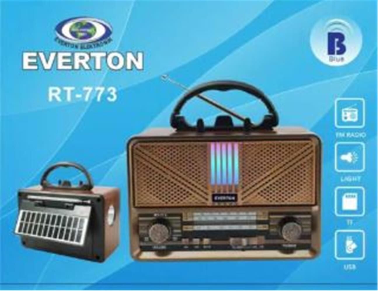 Everton RT-773  Bluetooth Usb-Micro Sd Nostaljik Radyo