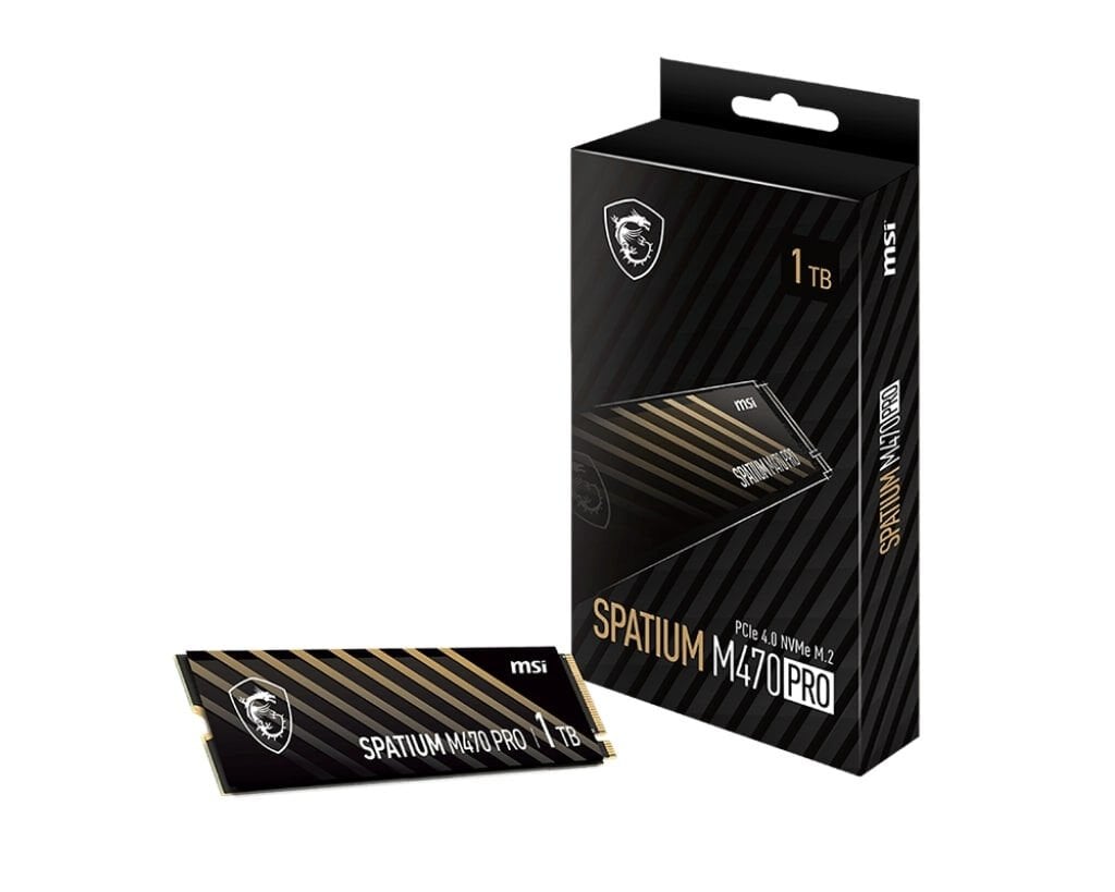MSI SPATIUM M470 PRO PCIe 4.0 NVMe M.2 1TB SSD (S78-440L150-P83)
