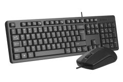 A4Tech KR-3330S Air2 2.4GHz Kablosuz Türkçe Q Klavye + Mouse Set Siyah