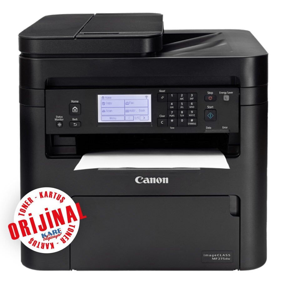 Canon i-SENSYS MF275dw Çok Fonksiyonlu Mono Lazer Yazıcı (A4, Faks, Çift Taraflı, Wi-Fi)