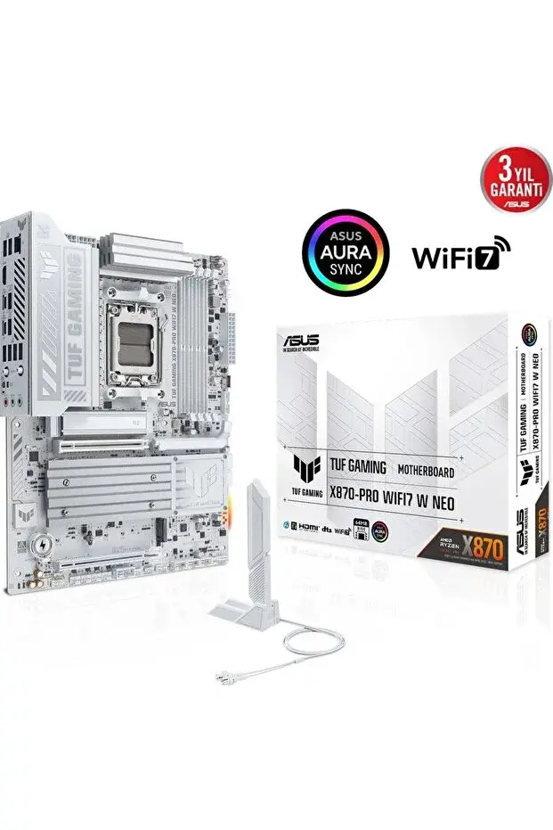 Asus TUF GAMING X870-PRO WIFI7 W NEO AMD AM5 DDR5 9600+ HDMI 4xM2 ATX