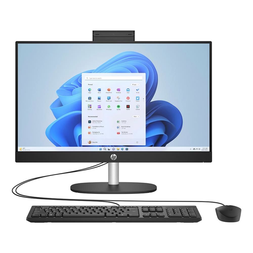 HP ProOne 240 G10 i7-1355U 16GB 512GB SSD WiFi 6 23.8'' Siyah FreeDOS All-in-One Bilgisayar (8T2W7ES)