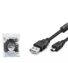 Hadron Hdx7520 Usb Mini V3-5Pin To Usb Kablo 5M Siyah