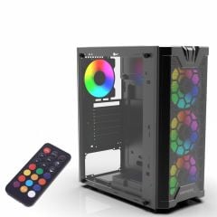 Inca EMG-15XB Kumandalı 4x120mm ARGB Fan Gaming Computer Case