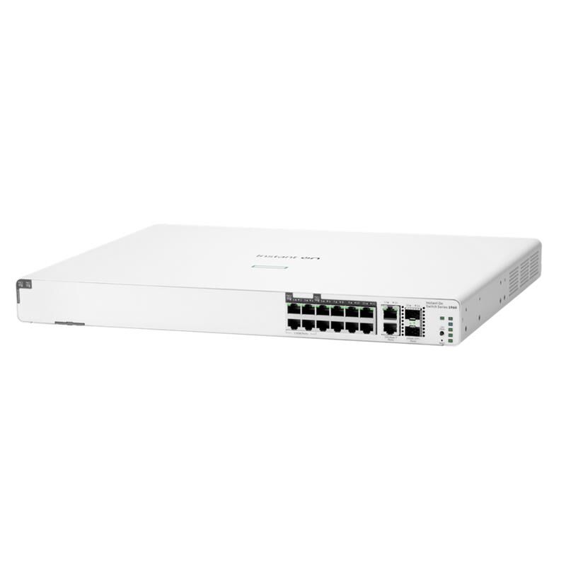 HPE S0F35A HPE ION 1960 8x Gigabit + 4x 2.5G PoE+ 480W L2+ 2x10GB RJ45/SFP Uplink Rackmount Switch