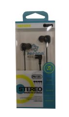 Megatech Papada PA135 Siyah 3.5mm Jak Bağlantılı Mikrofonlu Kablolu Kulak İçi Kulaklık