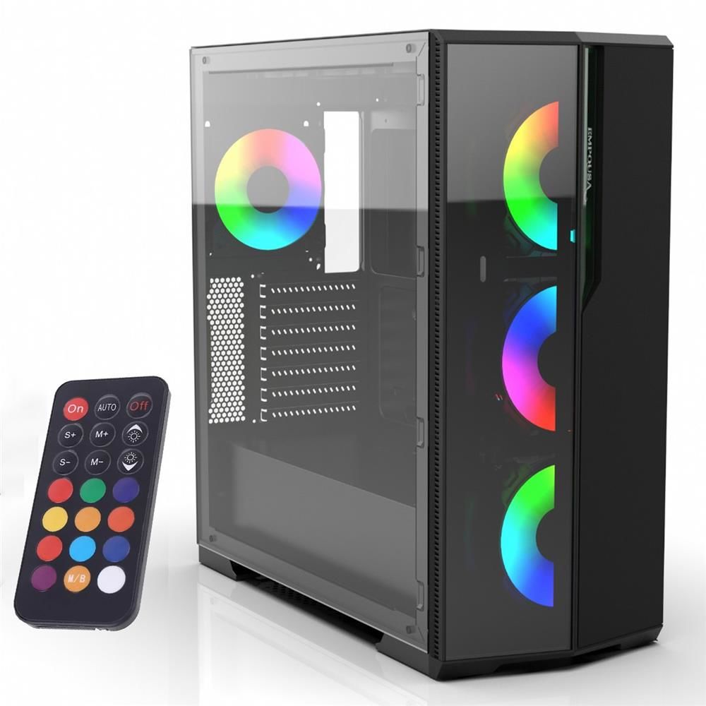 Inca EMG-17XB 4x120mm Kumandalı ARGB Fan Gaming Computer Case