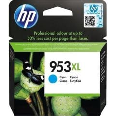 HP 953XL Camgöbeği (Cyan) Yüksek Kapasiteli Orijinal Mürekkep Kartuşu (F6U16AE)