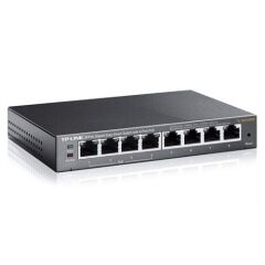 TP-LINK TL-SG108PE 8 Port Gigabit 10/100/1000 Mbps Yönetilebilir PoE Switch, 4 PoE Port, Rack/Uygun, Küçük Ofis ve İşletmeler İçin