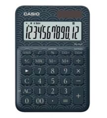 Casio MS-20UC-JBU Lacivert 12 Haneli Vergi ve Zaman Hesaplamalı Mini Masa Üstü Hesap Makinesi