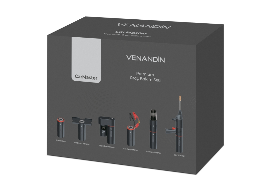 VENANDİN CRMS-001 CarMaster Profesyonel Araç Bakım ve Yardım Seti
