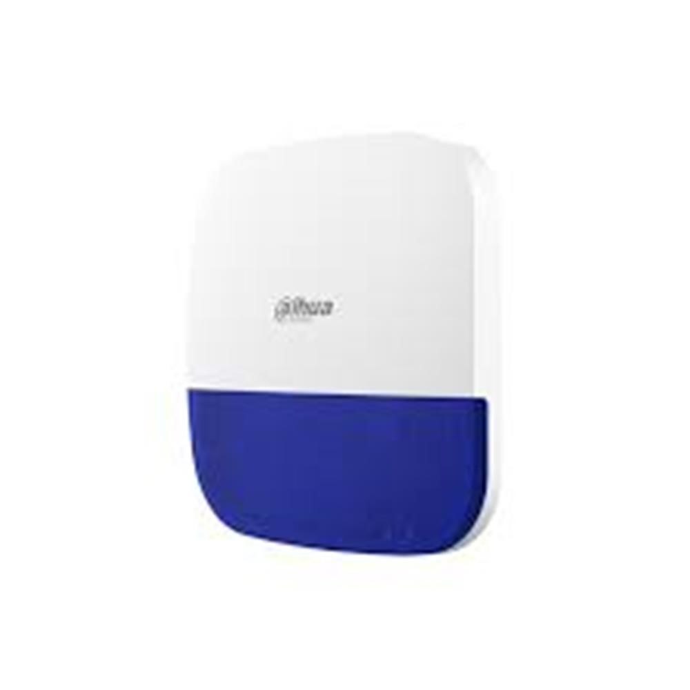 Dahua ARA13‑W2 Kablosuz Dış Ortam Siren, 110 dB Alarm Gücü, IP66 Su & Toz Dirençli, Dahili LED Işık, Dahili Pili & Harici Güç Girişi