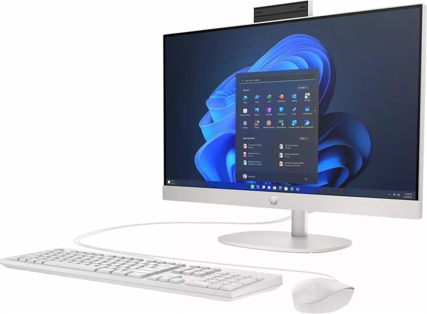 HP ProOne 245 G10 Ryzen 5-7520U 16GB 512GB SSD 23.8'' Beyaz FreeDOS All-in-One Bilgisayar (8T2W6ES)
