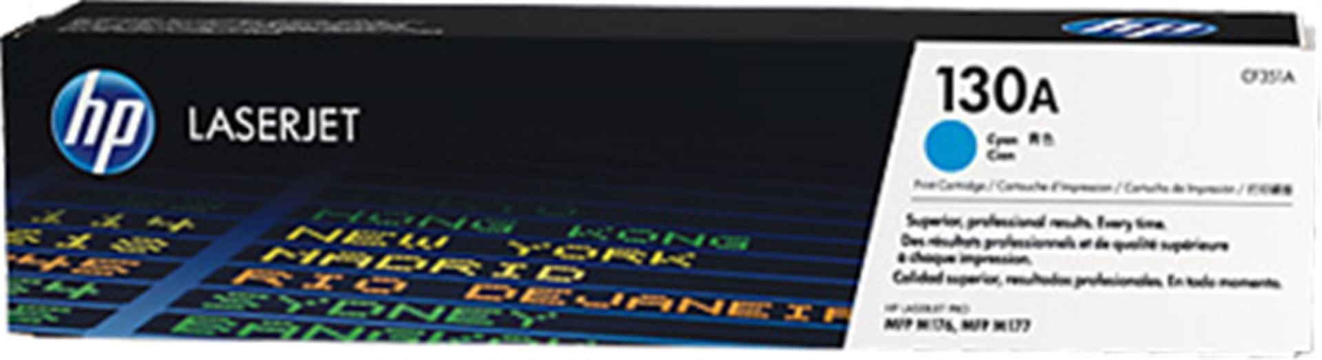 HP 130A Cyan (Mavi) Orijinal LaserJet Toner Kartuşu (CF351A) - Color LaserJet Pro M176n / M177fw Serisi Uyumlu