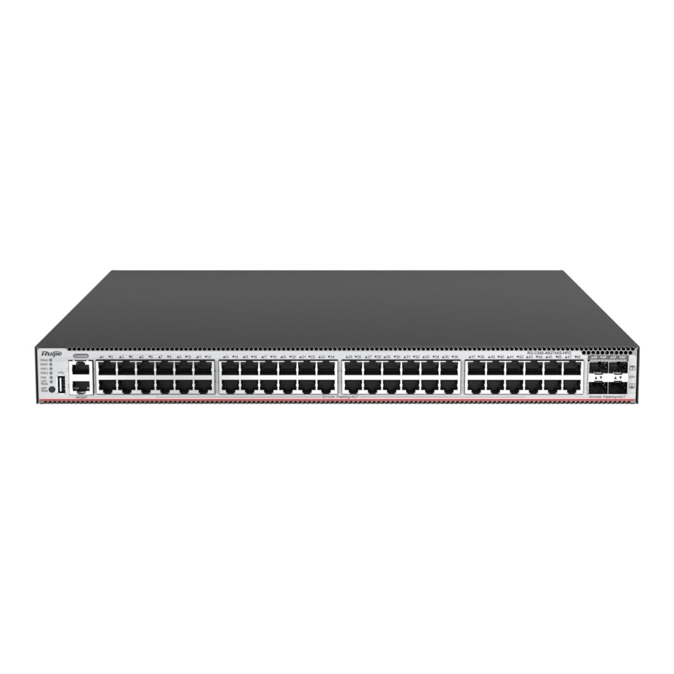 RUIJIE RG-CS85-48GT4XS-HPD 48GE RJ45, Max PoE 1440W, 4X10G SFP L-3 Yönetilebilir