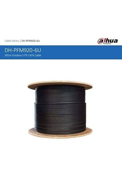 DAHUA DH-PFM920-6UN UTP DIŞ ORTAM (SİYAH) 305MT CAT6 BAKIR KABLO (PE)