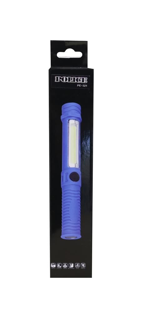 Police PE-321 Şarjlı Mıknatıslı ve Yan COB LED Aydınlatmalı Zoomlu El Feneri