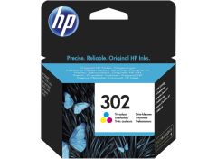 HP 302 Üç Renkli (Tri-color) Orijinal Mürekkep Kartuşu (F6U65AE)
