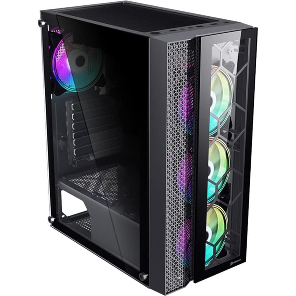 GameBooster GB-F3105B USB 3.0, ATX Mesh, RGB Fan, Siyah (PSU Yok) Gaming Kasa