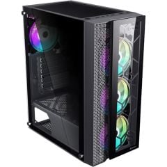 GameBooster GB-F3105B USB 3.0, ATX Mesh, RGB Fan, Siyah (PSU Yok) Gaming Kasa