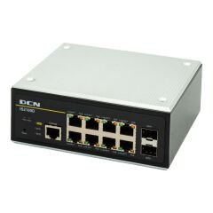 DCN IS2100D-2GF8GT-P 8-Port Gigabit PoE + 2-Port SFP Din-Rail Endüstriyel Yönetilemez Switch (Dahili Güç Kaynağı Dahil)