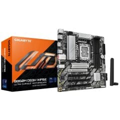 GIGABYTE B860M DS3H WIFI6E Intel B860 DDR5 4×DIMM 256 GB 9066 MT/s (OC) LGA 1851 Soket Wi‑Fi 6E Bluetooth 5.3 2.5 GbE mATX Anakart