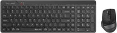 A4 Tech Fstyler FG2400 Q Türkçe Sessiz 2.4 GHz Kablosuz Klavye Mouse Seti Siyah
